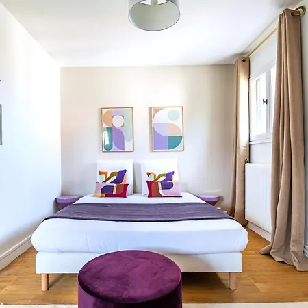 Appartement Colore Proche Paris Parc Des Princes *